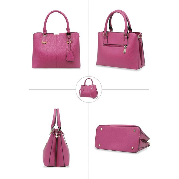 Spacious Elegant Satchel Handbag with Multiple Pockets - Perfect Gift Option - Picture 3 of 7